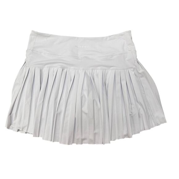 Gold Hinge Pleated White Women's Skort Pickleball Tennis Athleisure Preppy, XL - Picture 9 of 9
